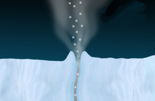 Vapour Rising from Enceladus