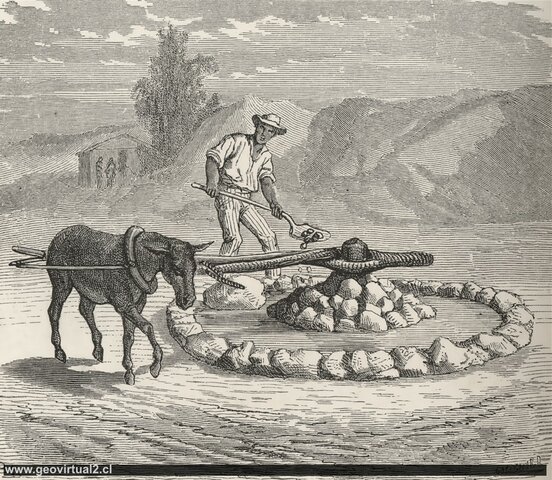 Molinos de pisones y de arrastre para la minería