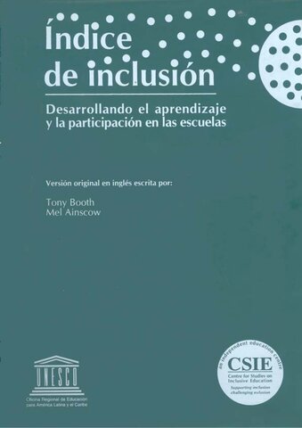 Índice de Inclusión Booth y Ainscow UK