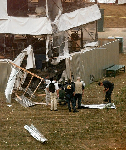 Bombing trouble at Olympic Park