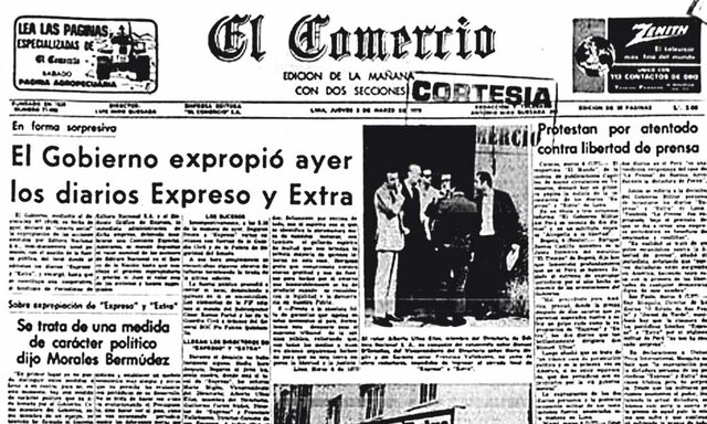 Expropiación del 50% de los medios de comunicación