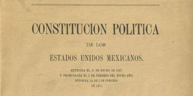 Constitución Federal de los Estados Unidos Mexicanos