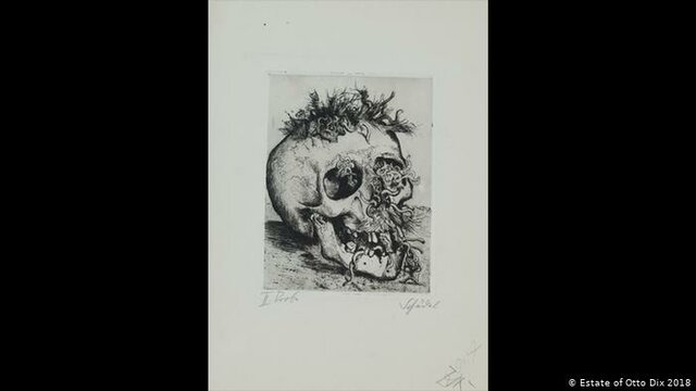 Cráneo: Otto Dix, 1924