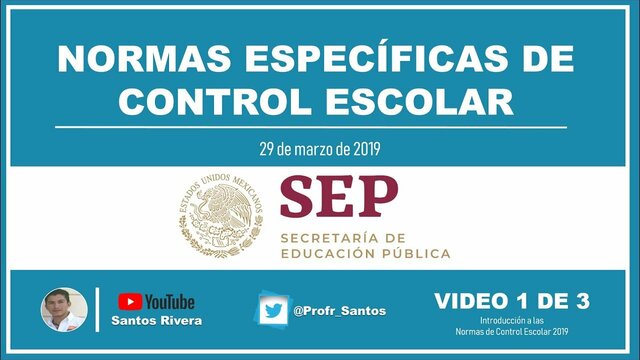 Normas de control escolar