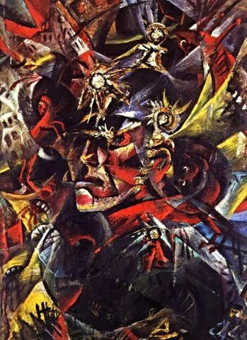 "Autorretrato como Marte" (Otto Dix, 1915)