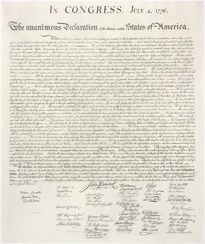 The American Declaration of Independence