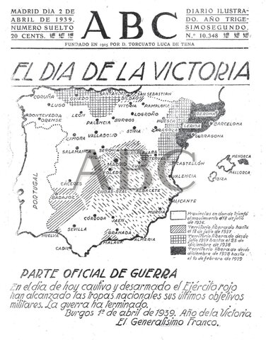 Fin Guerra Civil Española y fin II República