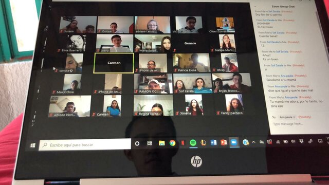 Fifth semester of high school.