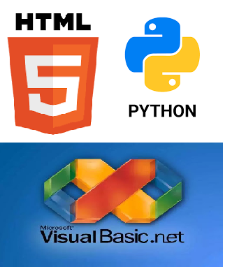 HTML, Python, Visual Basic