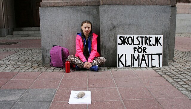 Skips school to protest