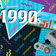 1990s postcard blog header