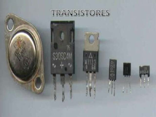 Transistores de los computadores.