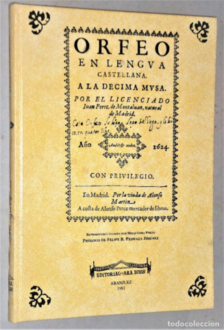 Orfeo en lengua castellana (Juan Pérez de Montalbán)
