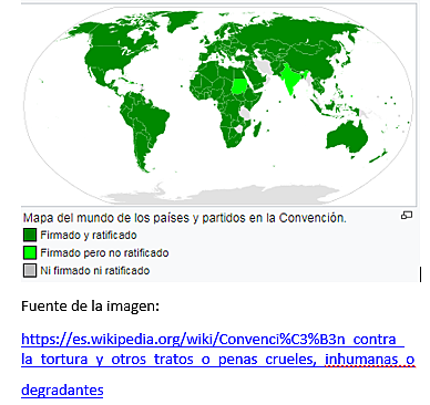 8 de diciembre de 1987 - Convención contra la tortura y otros tratos o penas crueles, inhumanos o degradantes.