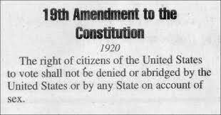 19th amendment