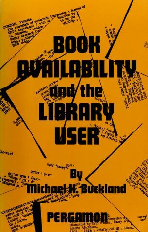 Livro: Availability and library user e Tese de doutorado