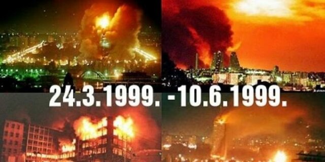 NATO Bombs Yugoslavia During Kosovo War