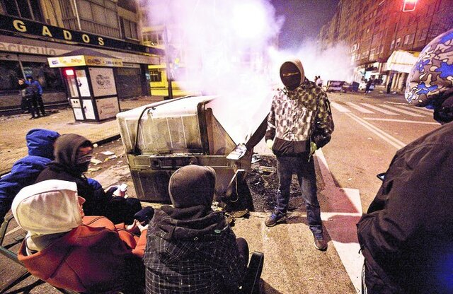 Boicot y reacción policial