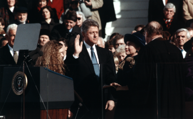 Bill Clinton is Inagurated