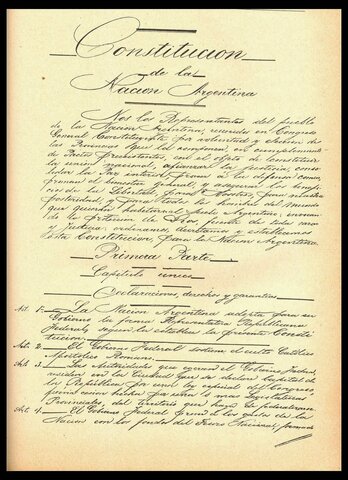 Sanción de la Constitución Nacional Argentina
