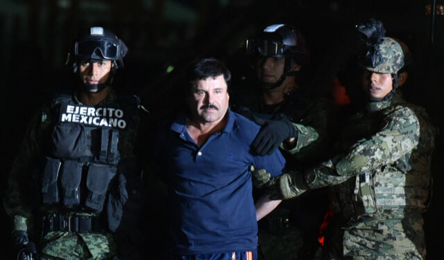 Detencion del Chapo Guzman, lider del cartel de Sinaloa