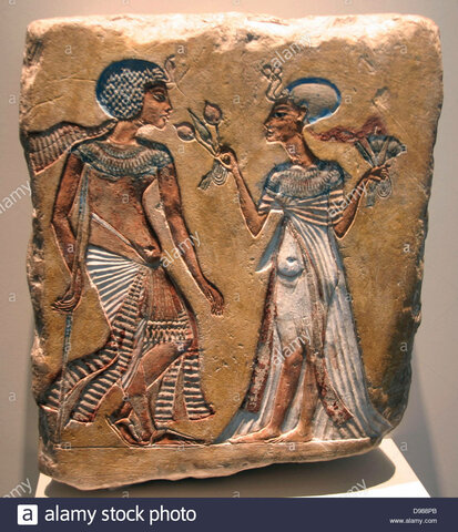 Scarab of Ikhnaton and Nefertiti