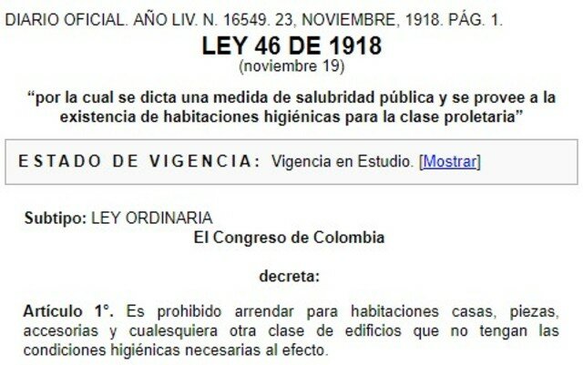 LEY 46 de 1918