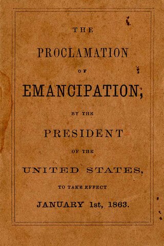 Issuing of the Emancipation Proclamation