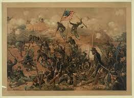 The battle of Vicksburg
