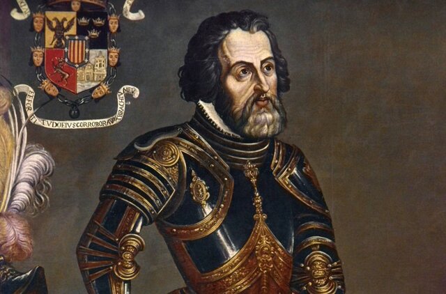 Hernán Cortés entra a la capital de México