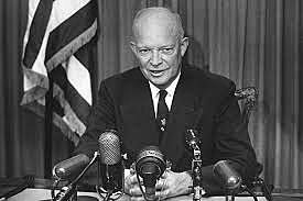 President Dwight D. Eisenhower is inaugurated for his second term in office