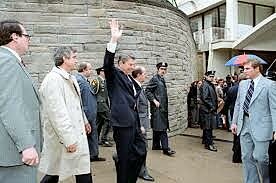 President Ronald Reagan withstands an assassination attempt