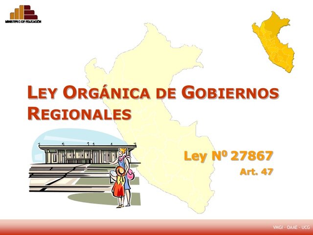 Ley orgánica de Gobiernos Regionales