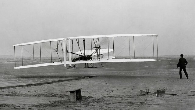 First airplane flight