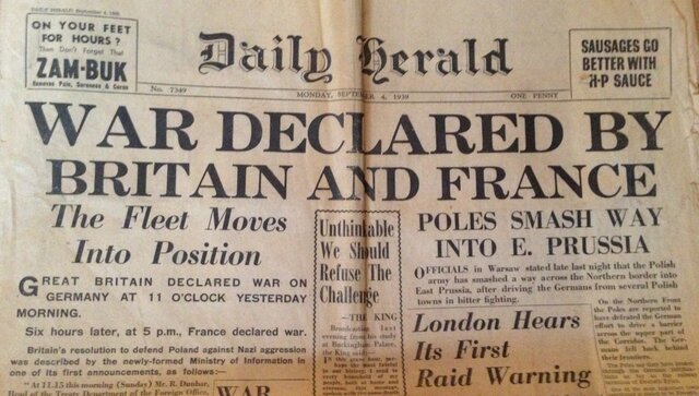 Britain and France Declare War with Germany
