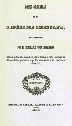 Bases Orgánicas de la República Mexicana 1843