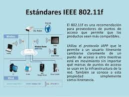 IEEE 802.11 f	- Itinerancia