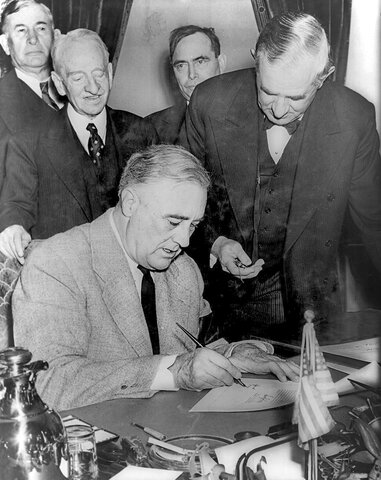 United States Declares War on Germany & Italy