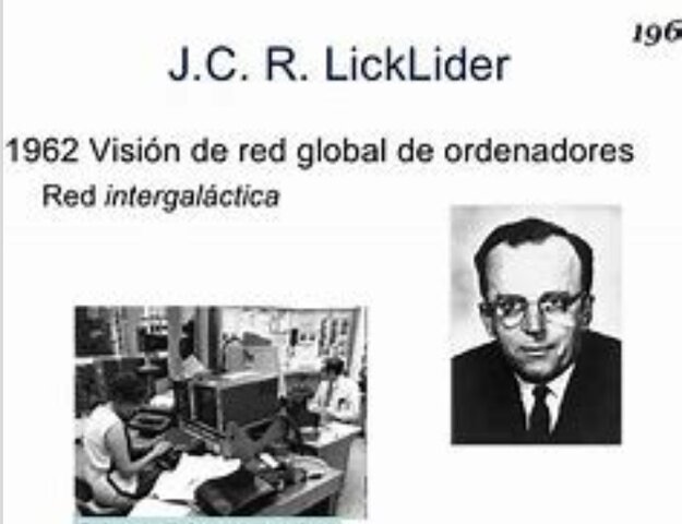 1963 La Red intergalactica de ordenadores ( J. C.R. Licklider)