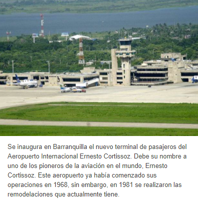 AEROPUERTO INTERNACIONAL ERNESTO CORTISSOZ