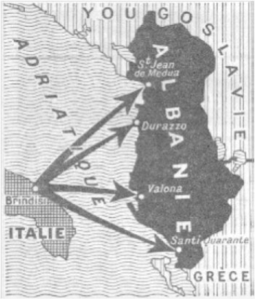 Italy invades Albania