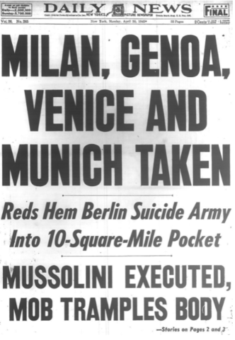 Mussolini killed