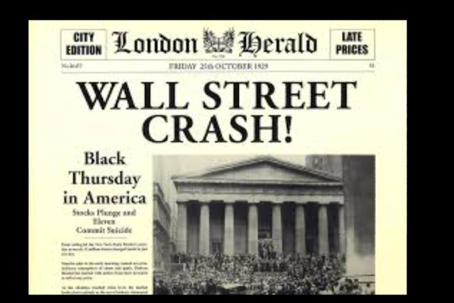 1929  Cae la bolsa de Nueva York.  Crisis del capitalismo