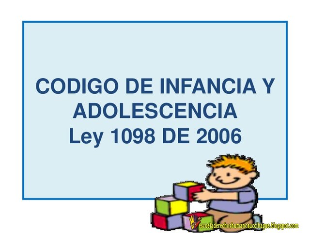 Código Infancia y Adolescencia Colombia