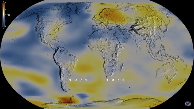 Temperatura Global 1971 - 1975