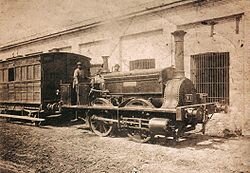 La locomotora "La porteña"