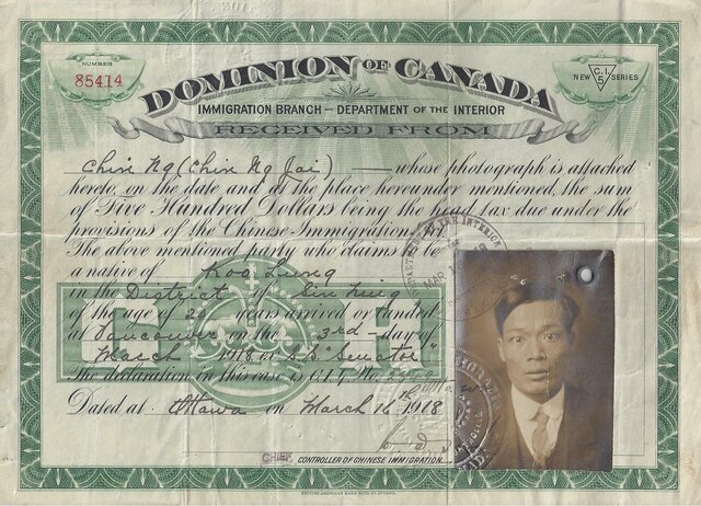 Chinese Head Tax