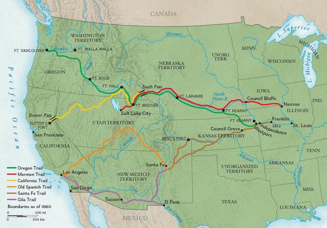 Trails to the west