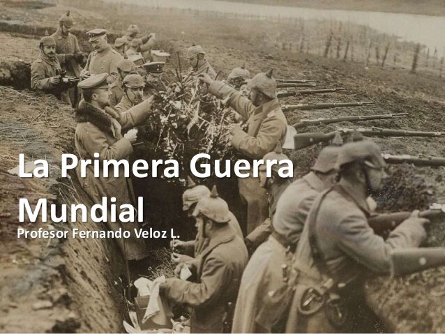 Inicio primera Guerra Mundial 1914-1918