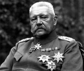 Hindenburg, presidente de la república alemana